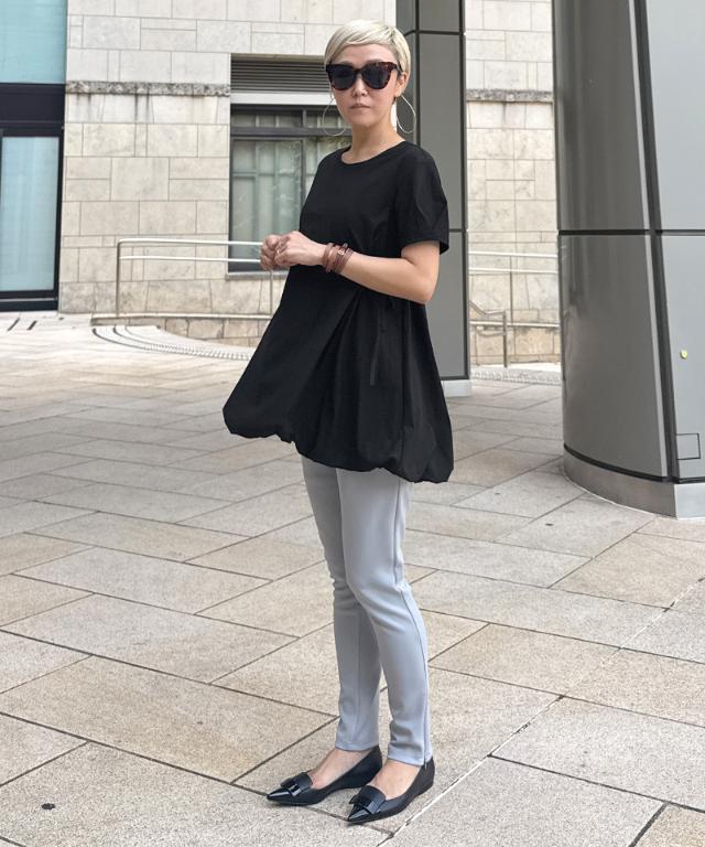 JENNEクールバルーンTシャツ_sty25ss-tp43