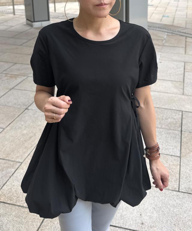 JENNEクールバルーンTシャツ_sty25ss-tp43
