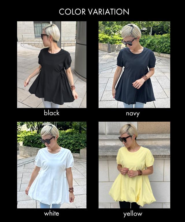 JENNEクールバルーンTシャツ_sty25ss-tp43