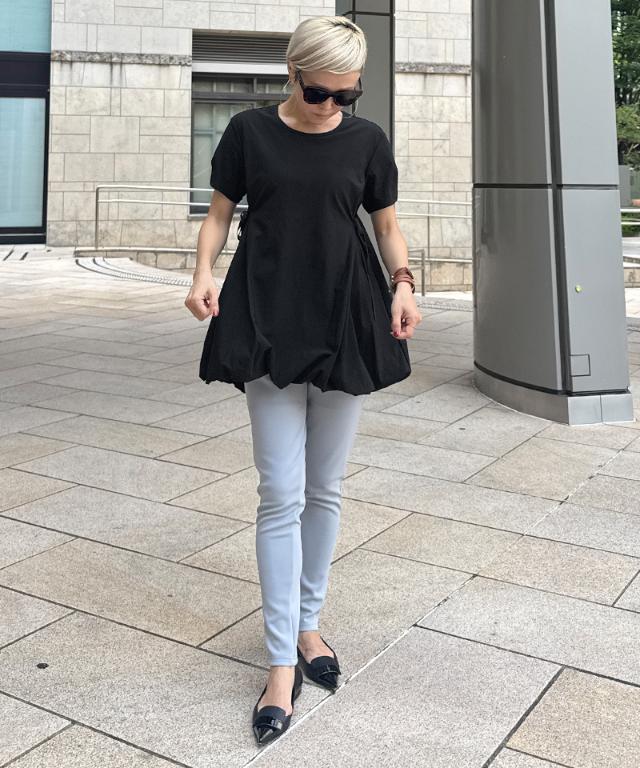 JENNEクールバルーンTシャツ_sty25ss-tp43