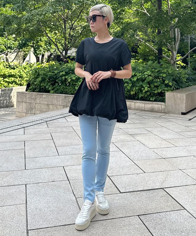 JENNEクールバルーンTシャツ_sty25ss-tp43
