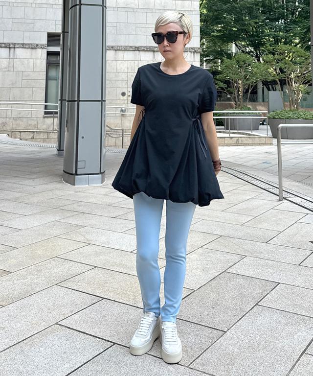 JENNEクールバルーンTシャツ_sty25ss-tp43