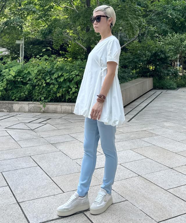 JENNEクールバルーンTシャツ_sty25ss-tp43