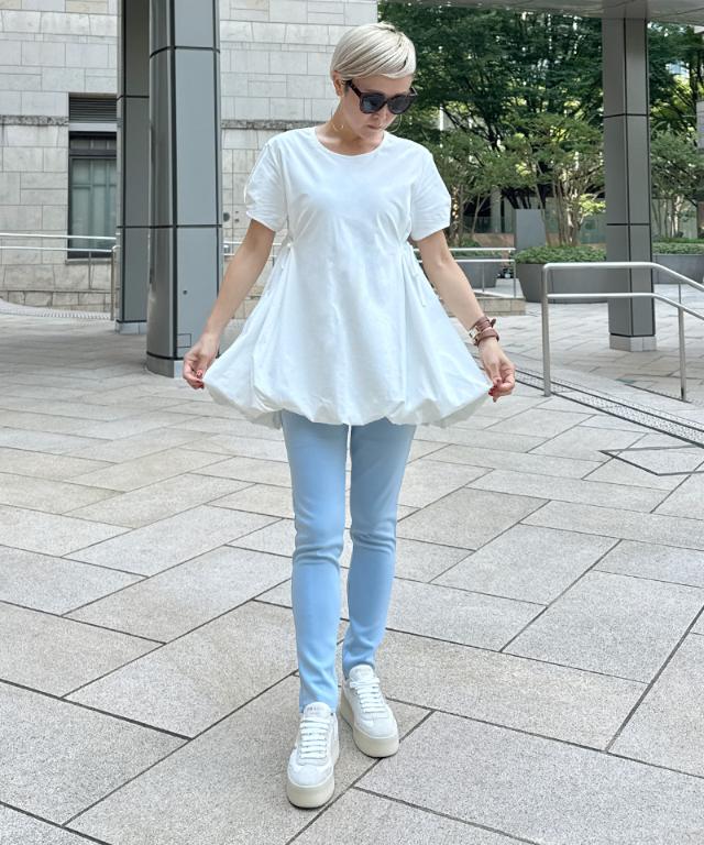 JENNEクールバルーンTシャツ_sty25ss-tp43