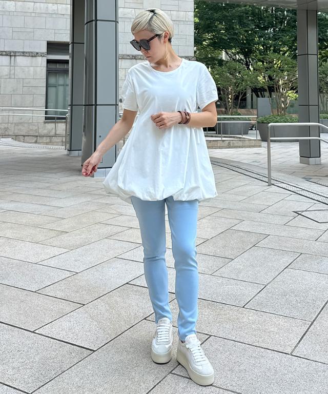 JENNEクールバルーンTシャツ_sty25ss-tp43