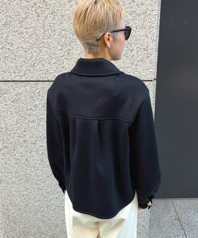 ＜ウールカシミヤ＞リバーシャツジャケット_sty26aw-jk33