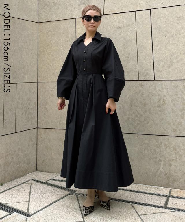 モダンシャツワンピース＜オーガニックコットン＞_sty26aw-op32