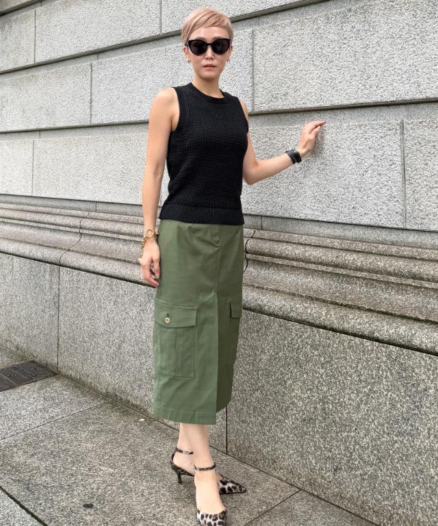 フレンチフィールドスカート＜オーガニックコットン＞_sty26aw-sk22