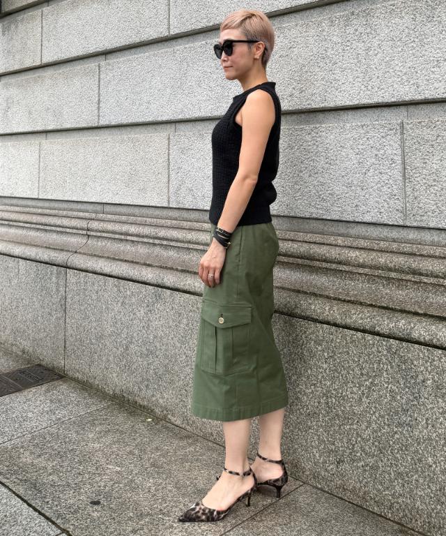 フレンチフィールドスカート＜オーガニックコットン＞_sty26aw-sk22