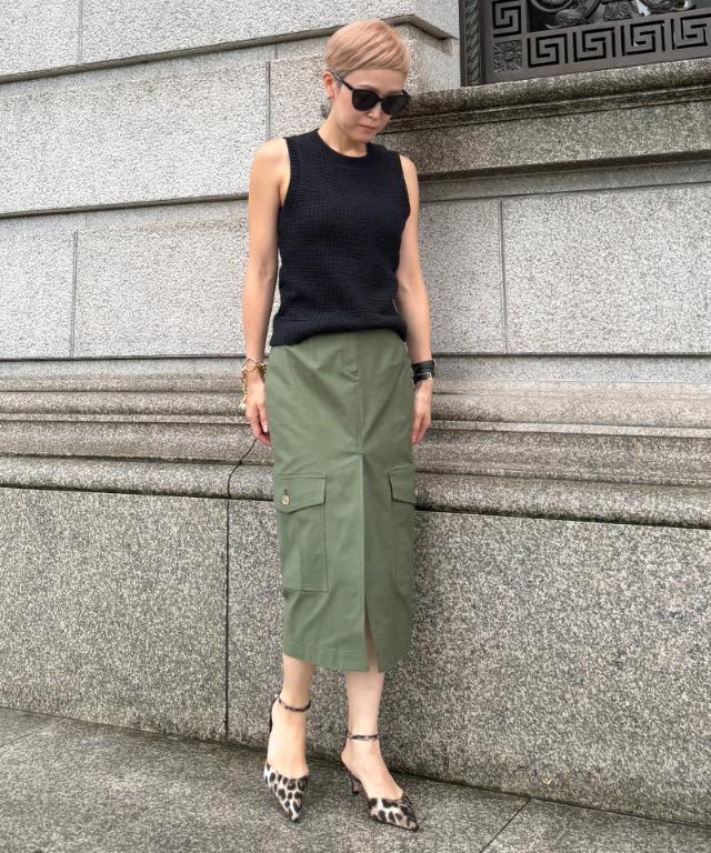フレンチフィールドスカート＜オーガニックコットン＞_sty26aw-sk22