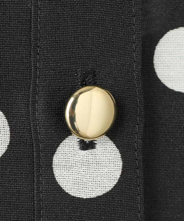 日本製ラグジュアリードットブラウス（北陸生産生地）_sty26ss-bl37