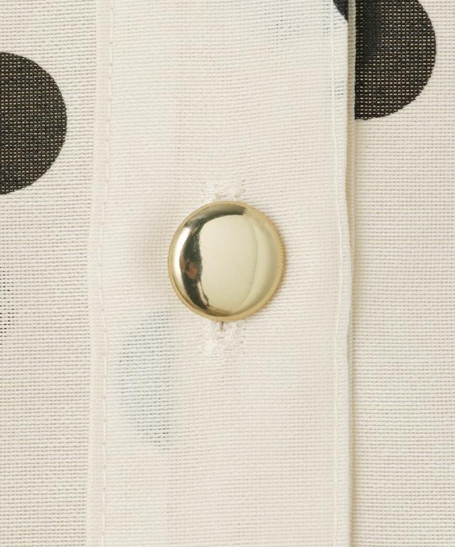 日本製ラグジュアリードットブラウス（北陸生産生地）_sty26ss-bl37