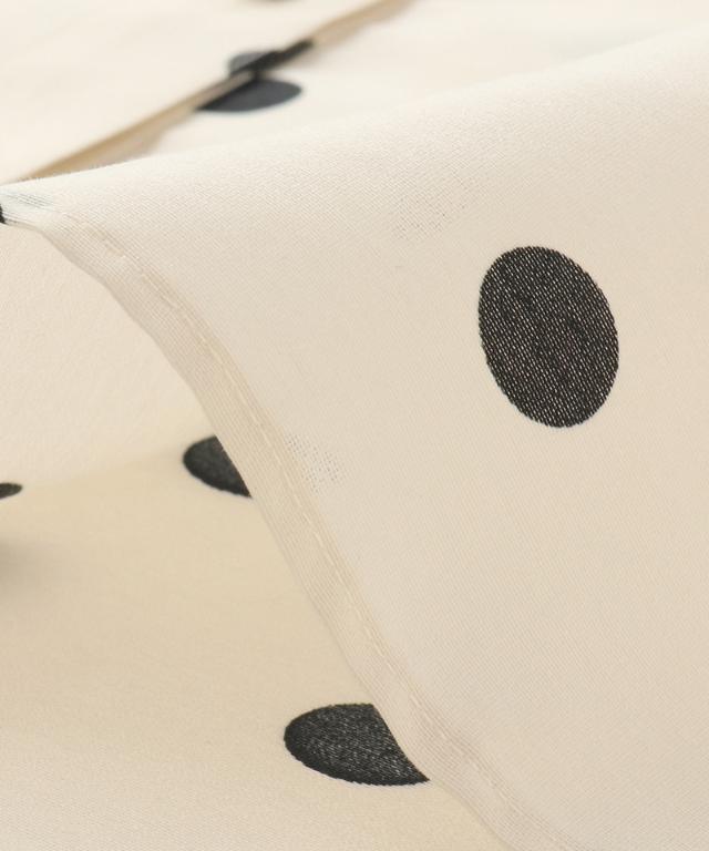 日本製ラグジュアリードットブラウス（北陸生産生地）_sty26ss-bl37