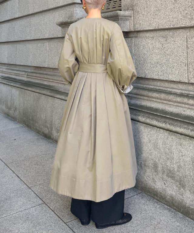 シャンブレートレンチコート（撥水生地）_sty26ss-co01