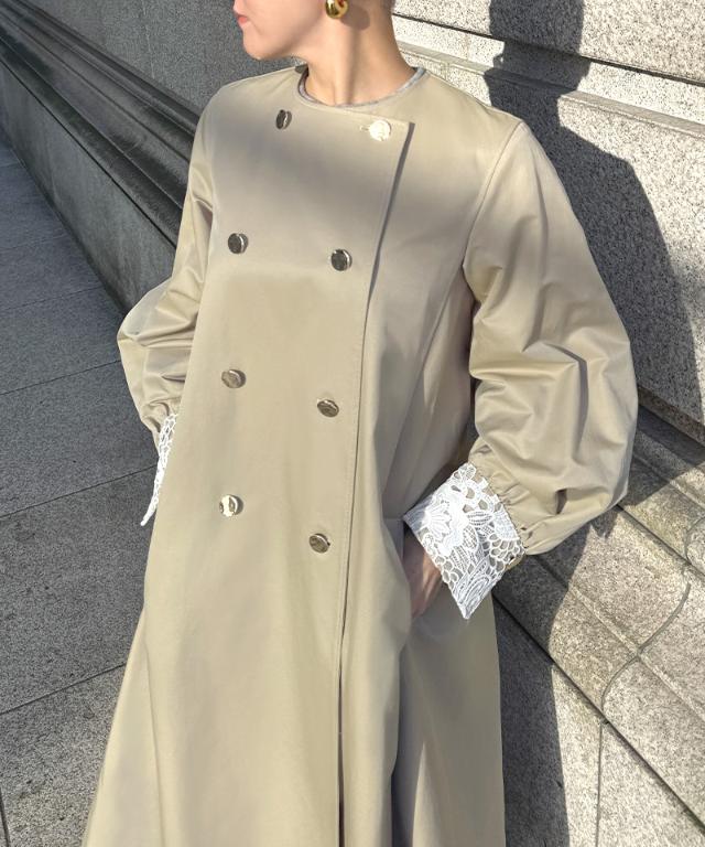 シャンブレートレンチコート（撥水生地）_sty26ss-co01