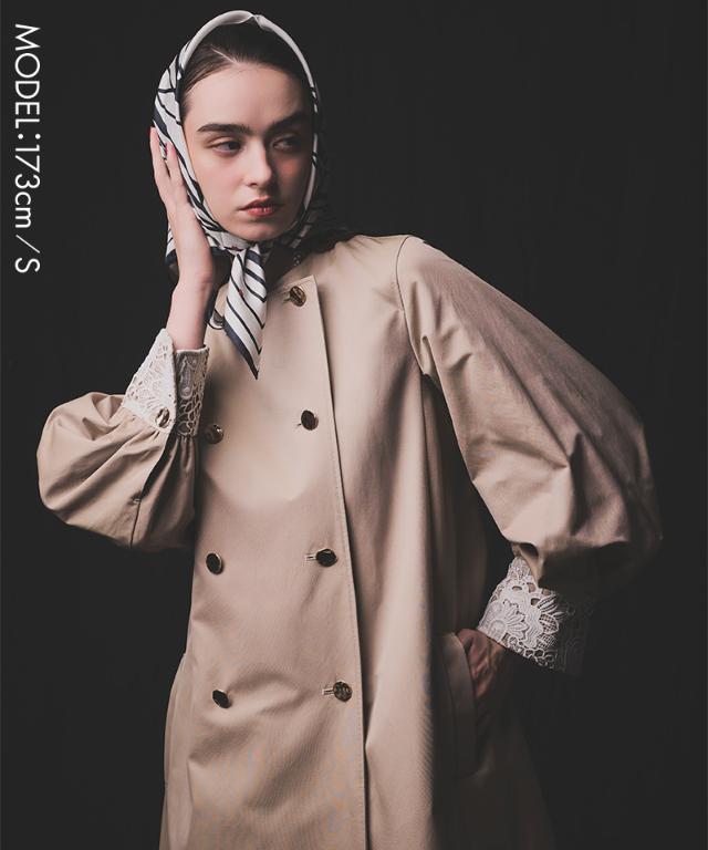 シャンブレートレンチコート（撥水生地）_sty26ss-co01