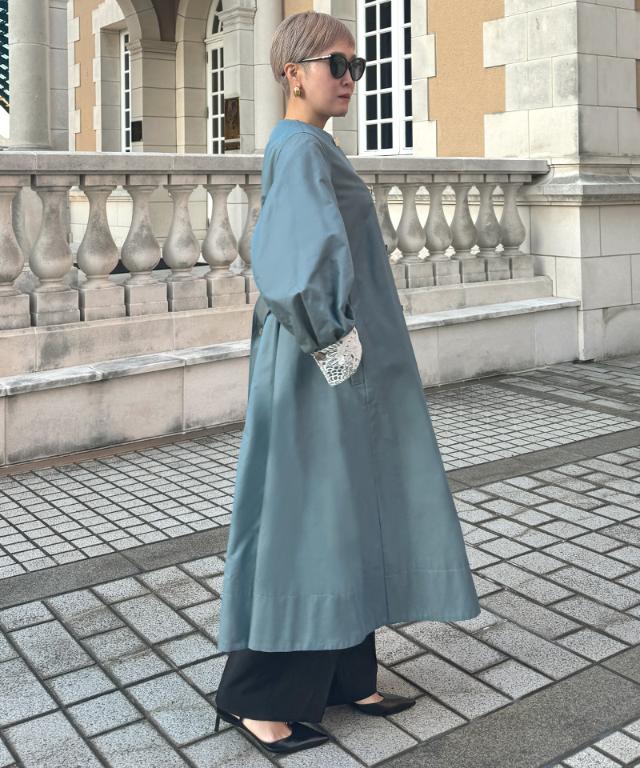 シャンブレートレンチコート（撥水生地）_sty26ss-co01