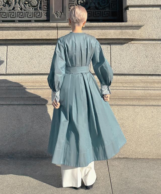 シャンブレートレンチコート（撥水生地）_sty26ss-co01