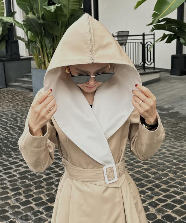 ２wayバイカラーフレアトレンチ（花粉防止・撥水）_sty26ss-co02