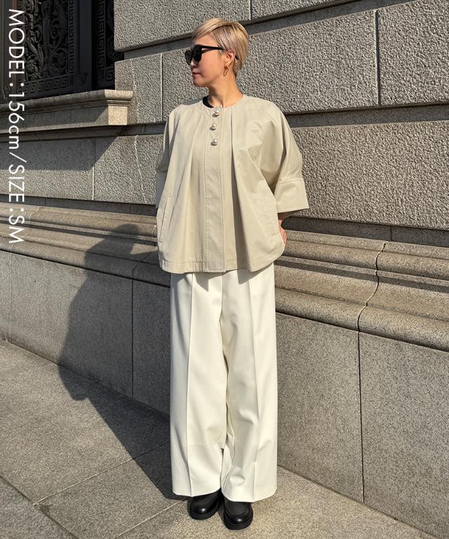 パールポイントケープポンチョ（撥水生地）_sty26ss-co03