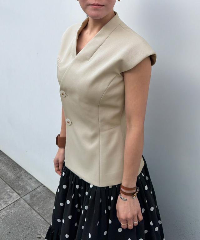 JENNEシックジャケット（防シワ・UVカット機能生地）_sty26ss-jk06