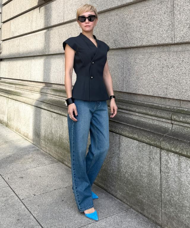 JENNEシックジャケット（防シワ・UVカット機能生地）_sty26ss-jk06