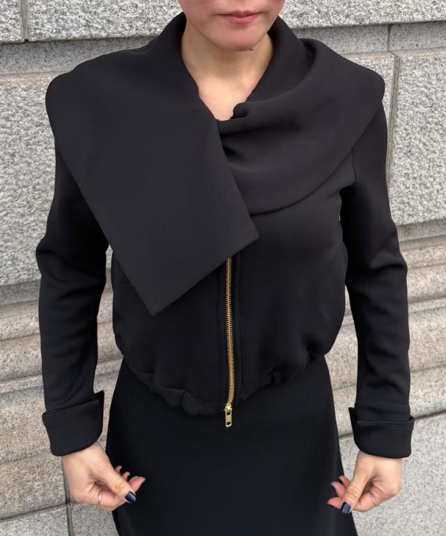 日本製クラシカルストレッチブルゾン（ＵＶカット）_sty26ss-jk24