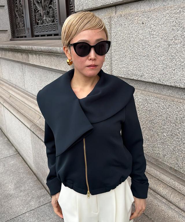 日本製クラシカルストレッチブルゾン（ＵＶカット）_sty26ss-jk24