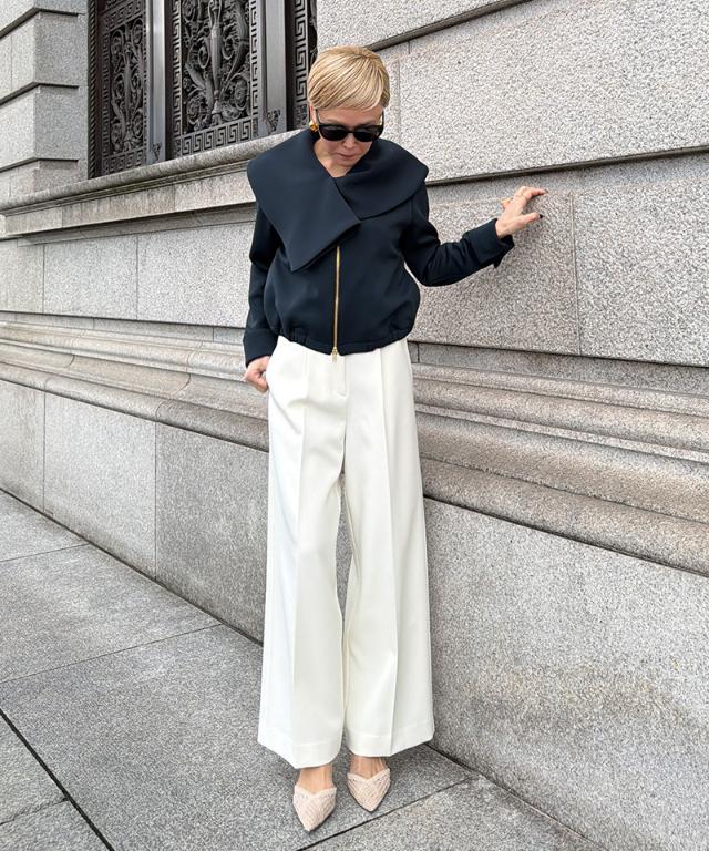 日本製クラシカルストレッチブルゾン（ＵＶカット）_sty26ss-jk24