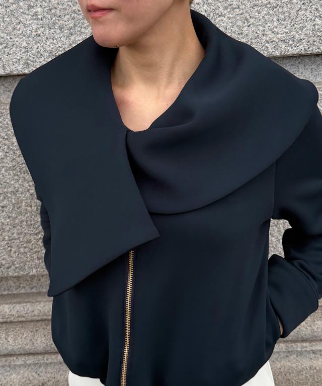 日本製クラシカルストレッチブルゾン（ＵＶカット）_sty26ss-jk24