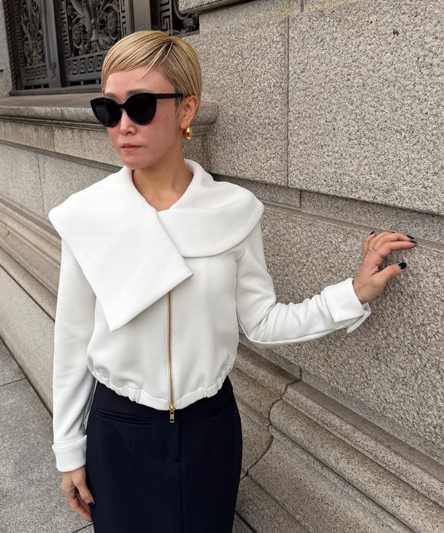 日本製クラシカルストレッチブルゾン（ＵＶカット）_sty26ss-jk24