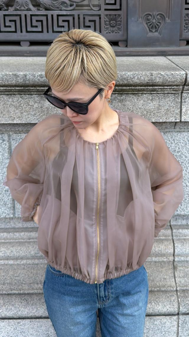 日本製シアーライトブルゾン