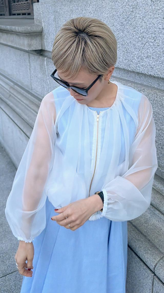 日本製シアーライトブルゾン