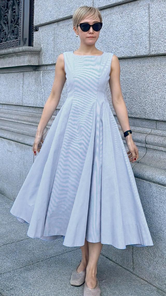 ストライプマリンワンピース（eco素材）