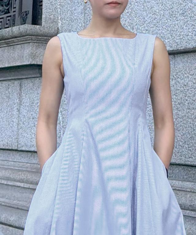 ストライプマリンワンピース（eco素材）_sty26ss-op13