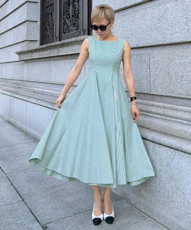 ストライプマリンワンピース（eco素材）_sty26ss-op13