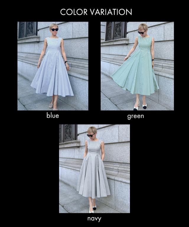 ストライプマリンワンピース（eco素材）_sty26ss-op13