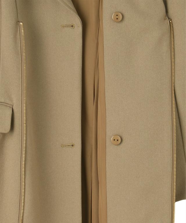 ZIPジャケット風ワンピース（防シワ生地）_sty26ss-op16