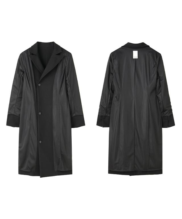 ZIPジャケット風ワンピース（防シワ生地）_sty26ss-op16