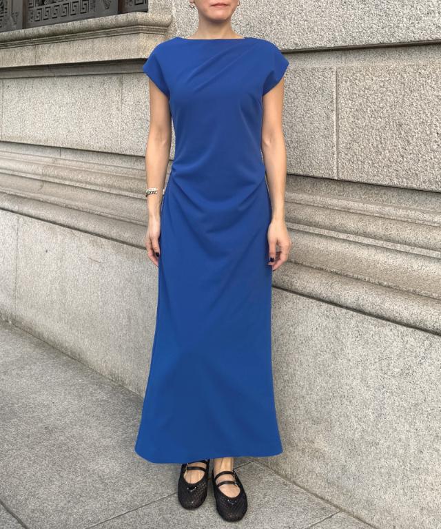 ドレープカットストレッチワンピース_sty26ss-op18