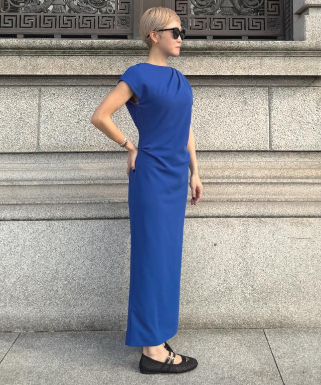 ドレープカットストレッチワンピース_sty26ss-op18