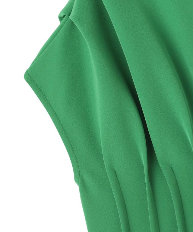 タック立体ドレスワンピ(防シワ・接触冷感・eco素材)_sty26ss-op19