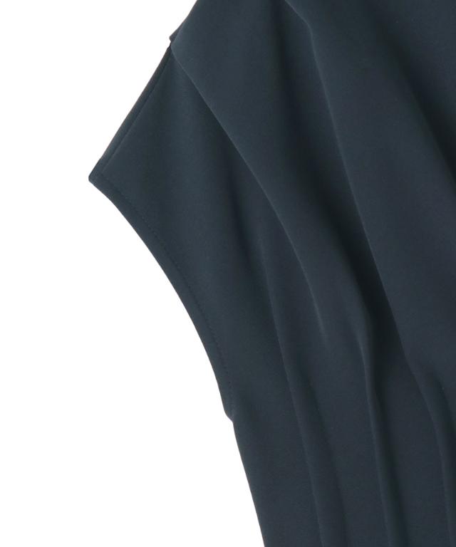 タック立体ドレスワンピ(防シワ・接触冷感・eco素材)_sty26ss-op19