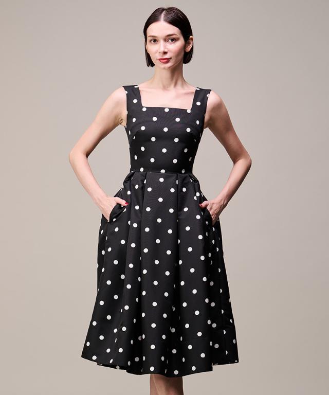 ボリュームドットワンピース（日本生地）_sty26ss-op30