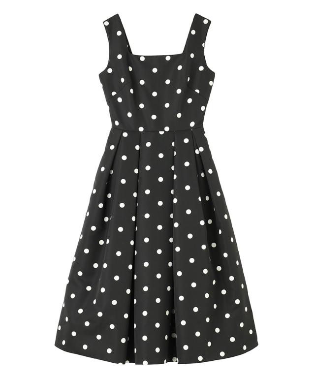 ボリュームドットワンピース（日本生地）_sty26ss-op30