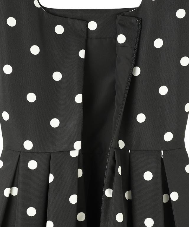 ボリュームドットワンピース（日本生地）_sty26ss-op30