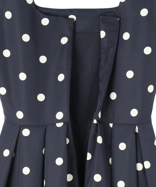 ボリュームドットワンピース（日本生地）_sty26ss-op30