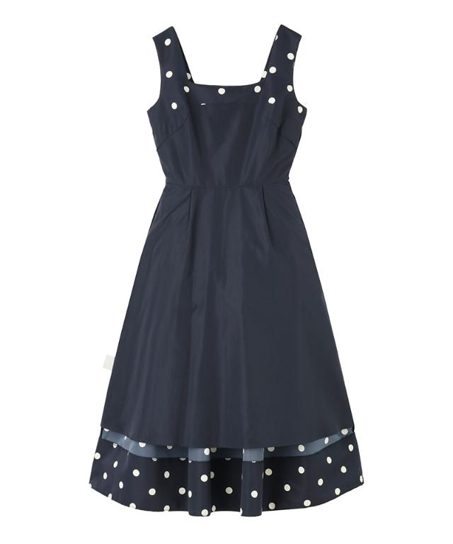 ボリュームドットワンピース（日本生地）_sty26ss-op30