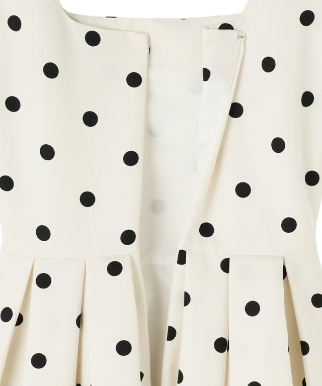 ボリュームドットワンピース（日本生地）_sty26ss-op30