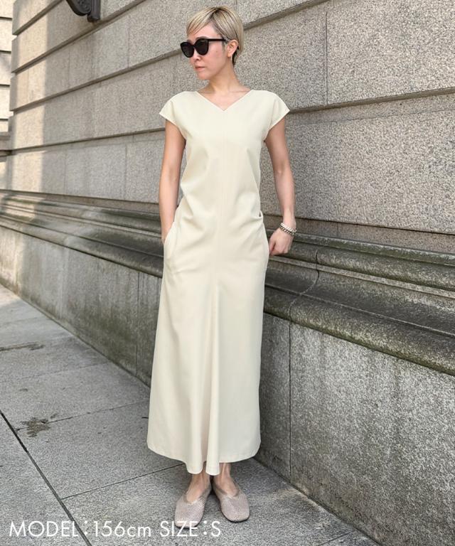 Iライン美シルエットワンピース_sty26ss-op47